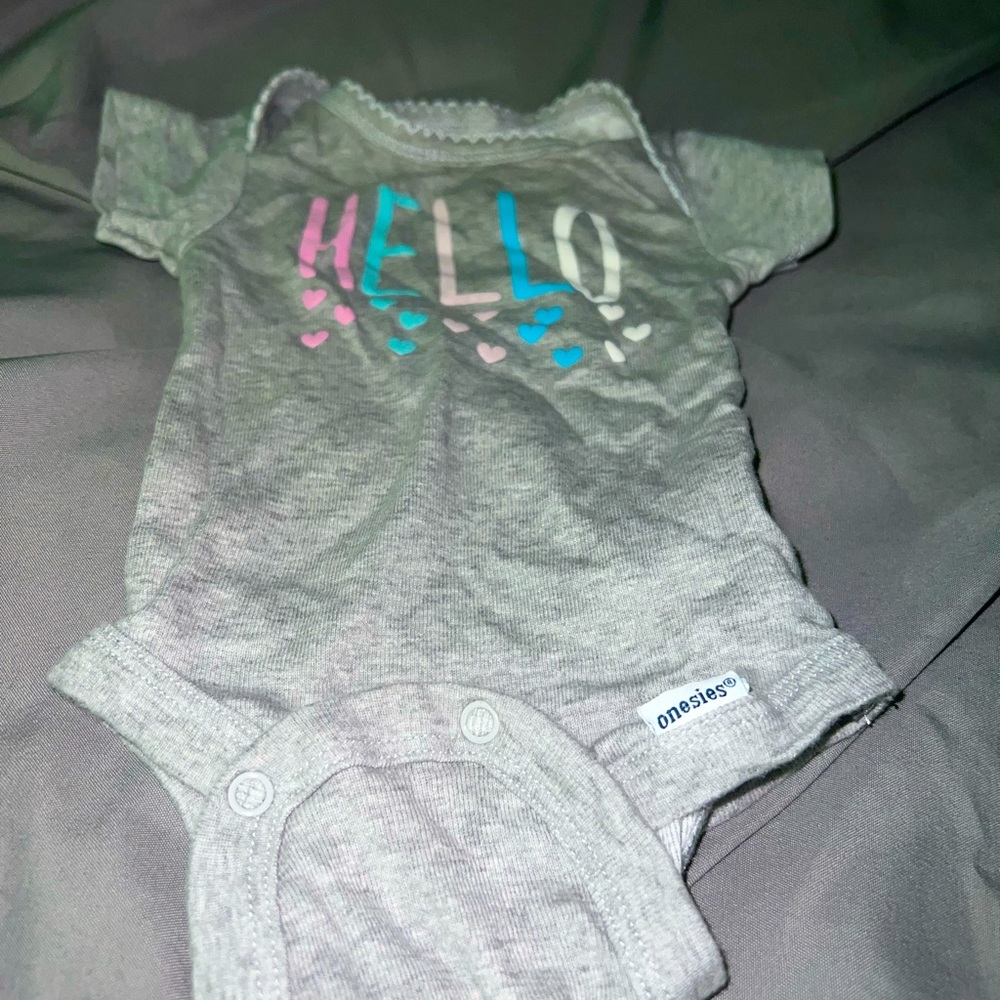 Baby diapers and miscellaneous baby clothes